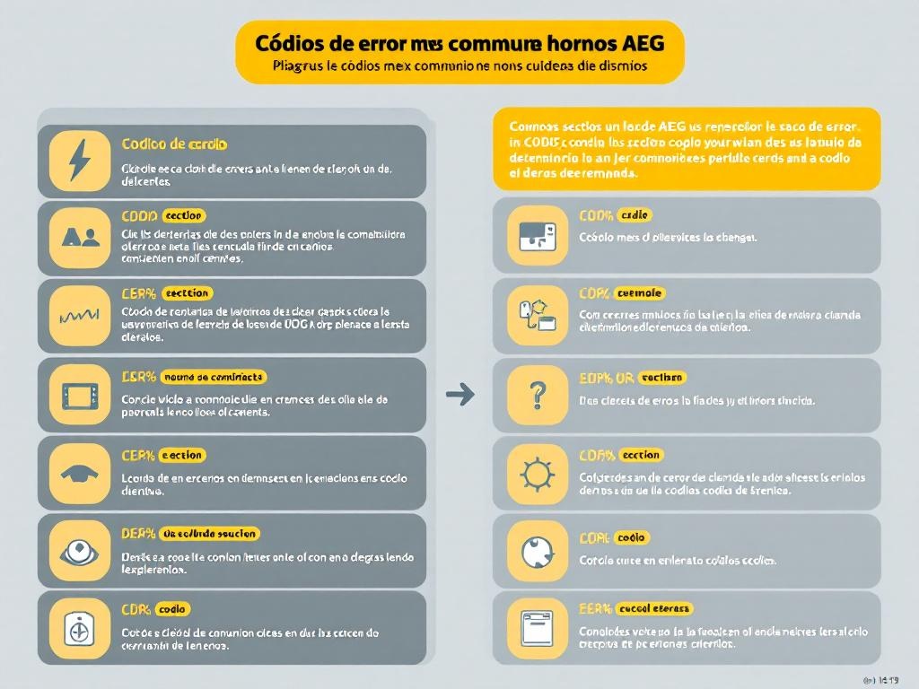 Códigos de Error Comunes en Hornos AEG