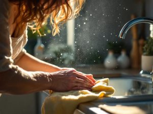 Limpieza suave de goma de lavadora sin químicos