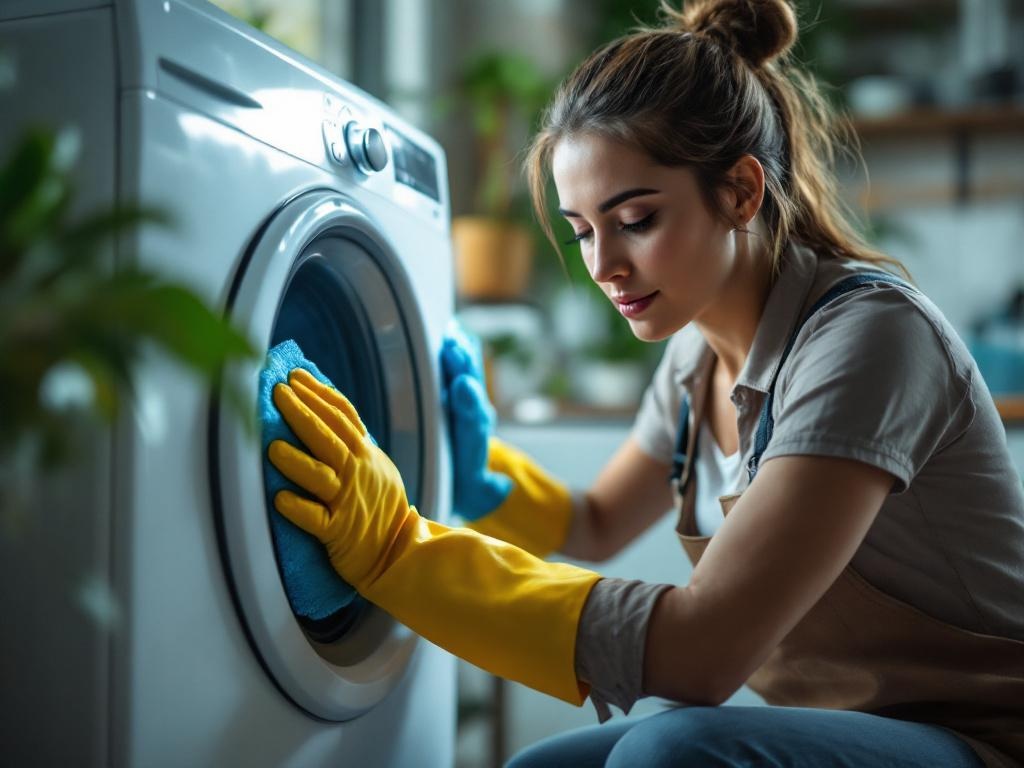 Limpieza segura del condensador de secadora